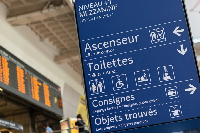 signalétique intérieure directionnelle